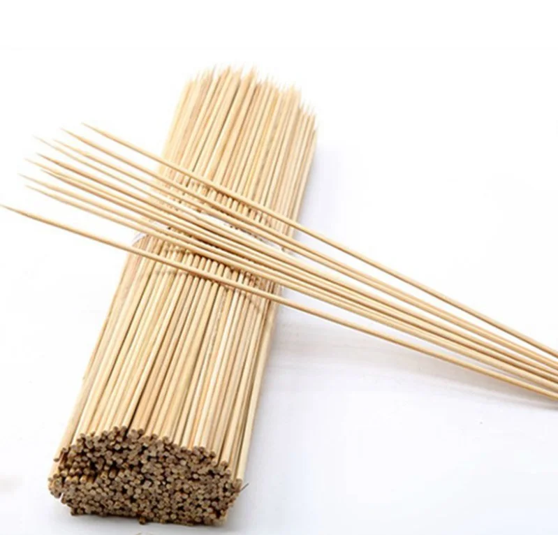 free sample round bamboo bbq skewer and stick