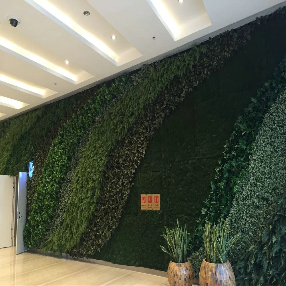 Natural Color New Design DIY Customized 5-10 Years New Design DIY Customized Green Wall Vertical Garden with Foliage Grass