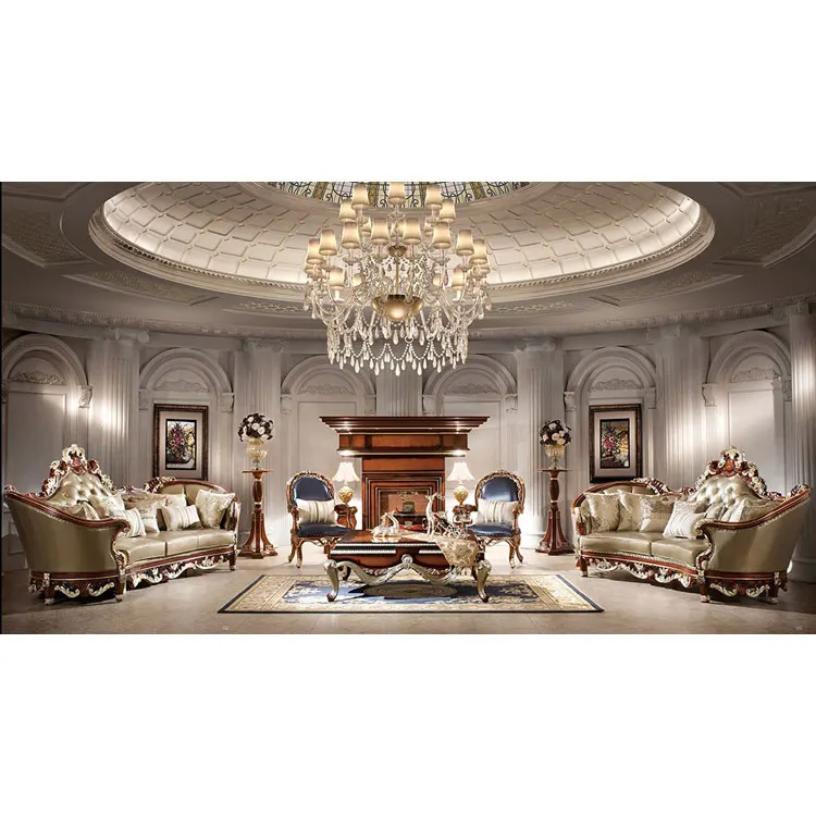 Royal command luxury sofa set half surrounded sofa
