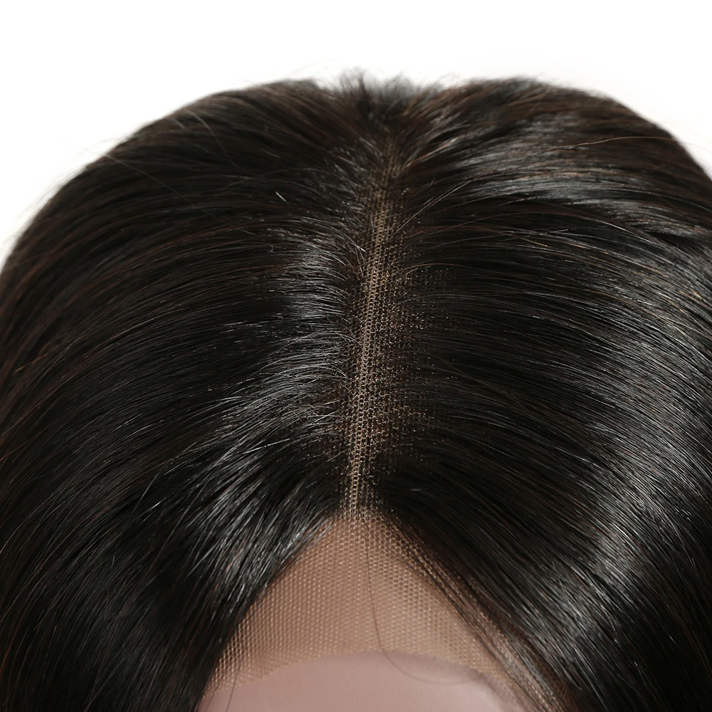 Peruvian Virgin Human Hair 13X6 Short Layered Bob Lace Front Wig For Black Women