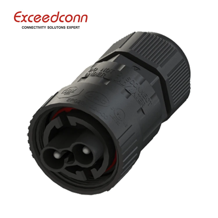 outdoor lighting Waterproof Connector Series 2 pin Male wire dc connector