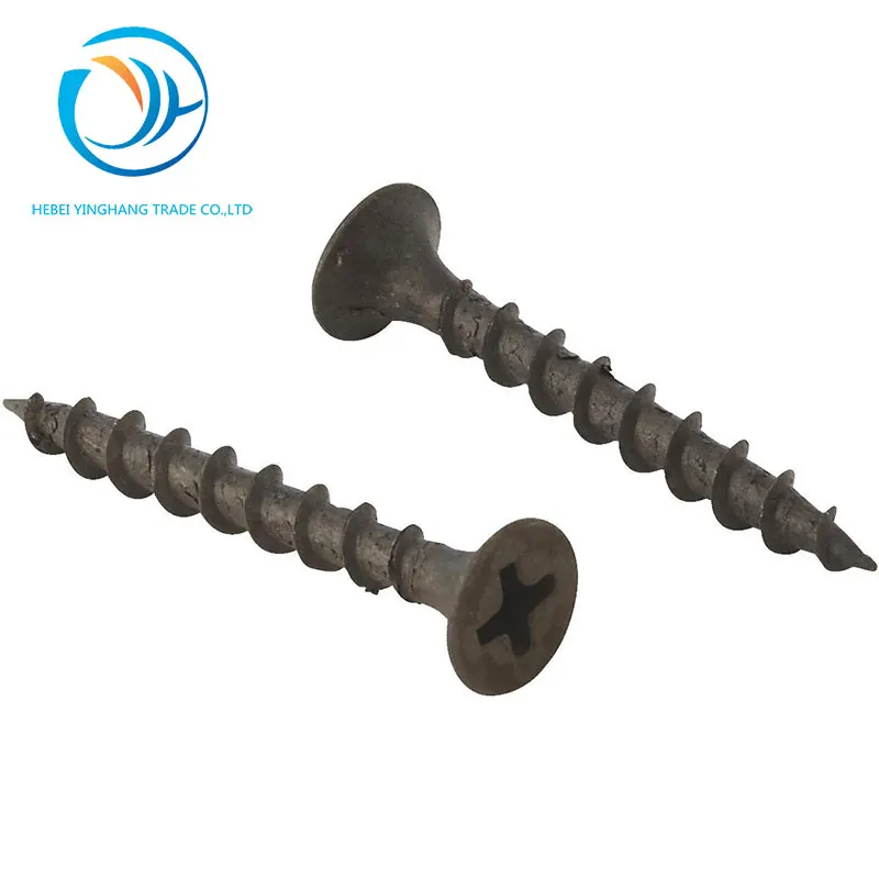 
bugle head black phosphated drywall screw 