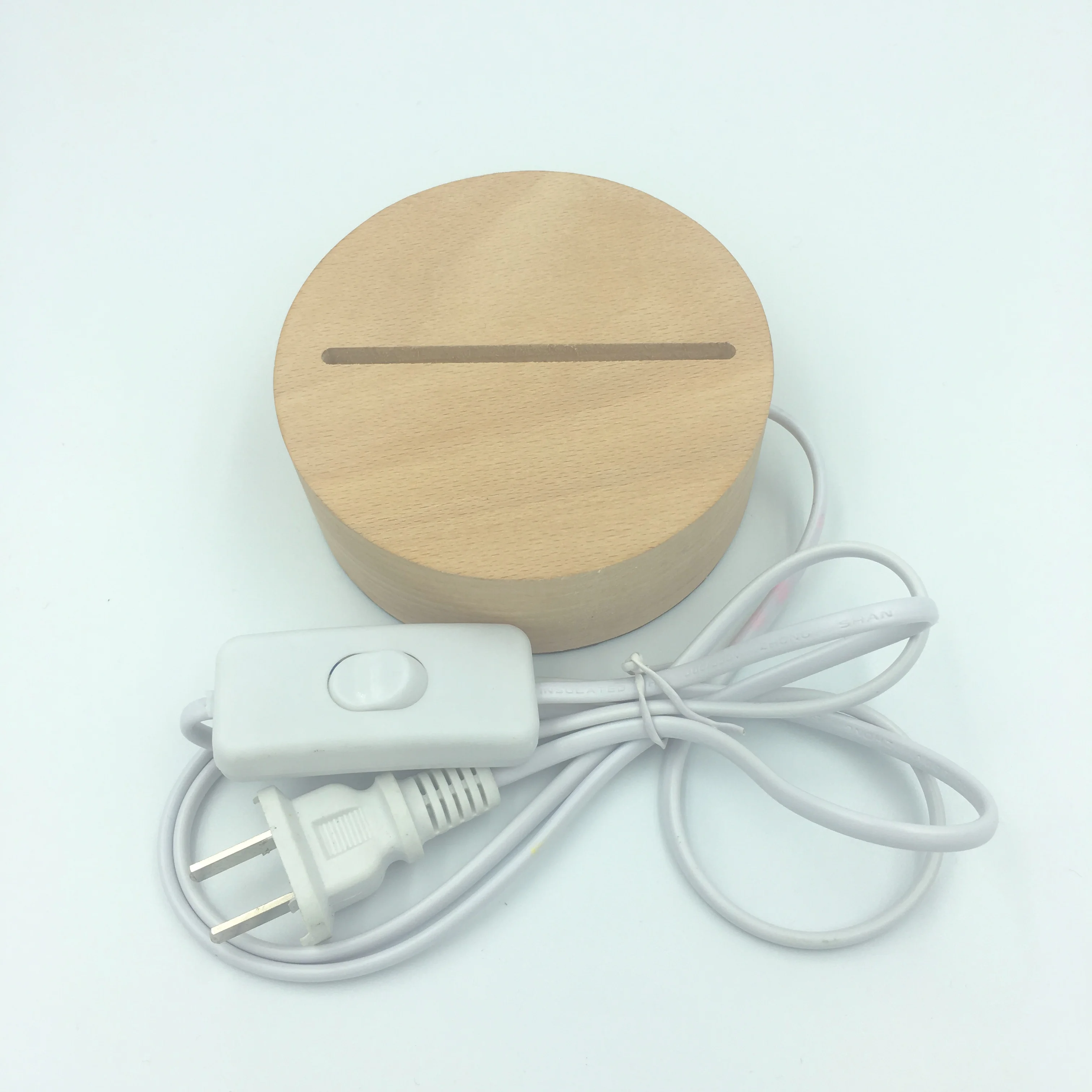 
 Деревянная 3d основа для лампы с дистанционным управлением, светодиодный ночник для акрила  