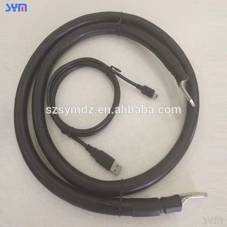 New energy power automobiles UPS solar 1/0 2/0 3/0 4/0 AWG cable ring terminal wire harness