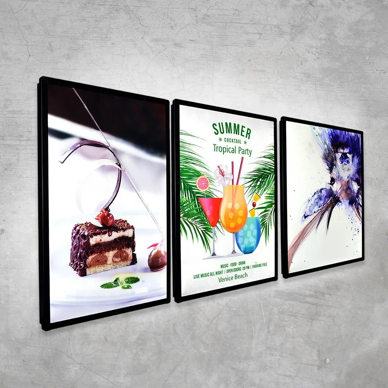 Хлебобулочные вывески, рекламный световой короб, лайтбокс, меню для фаст-фуда