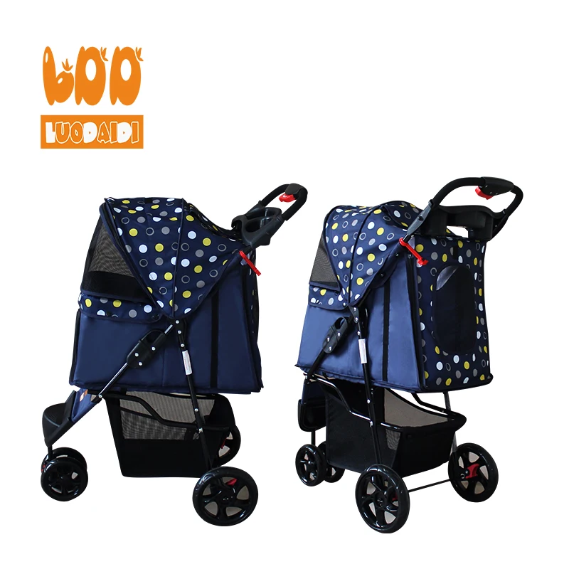 3 колеса коляска Красивая тележка для домашних животных собака кошка прогулочная коляска