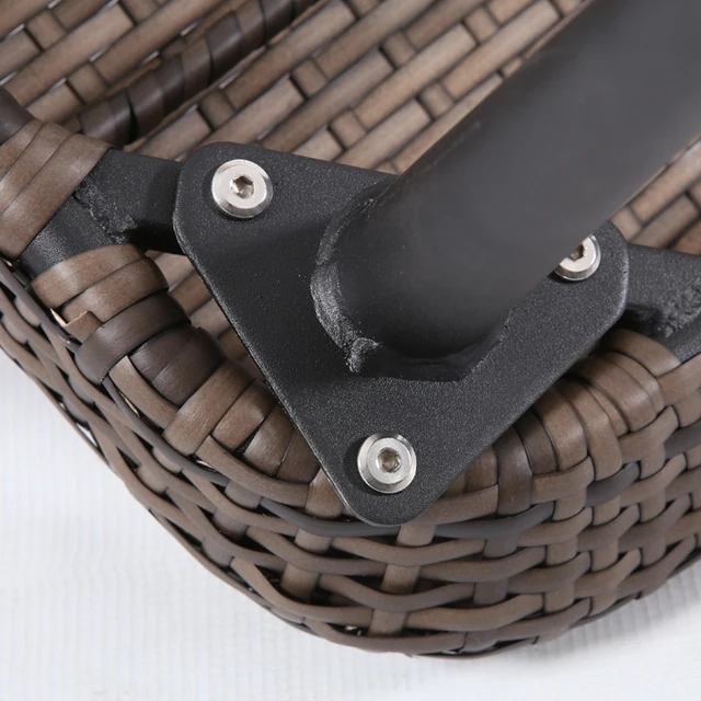 Современный Плетеный обеденный стул с металлической рамой на продажу