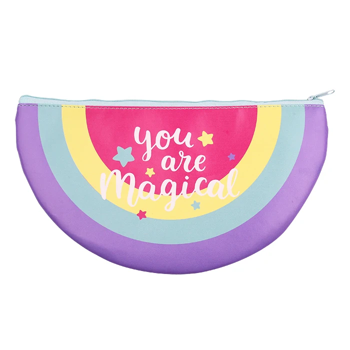 Interwell  Colorful large capacity kawaii pencil case, school pen case supplies pencil bag,school box pencils pouch