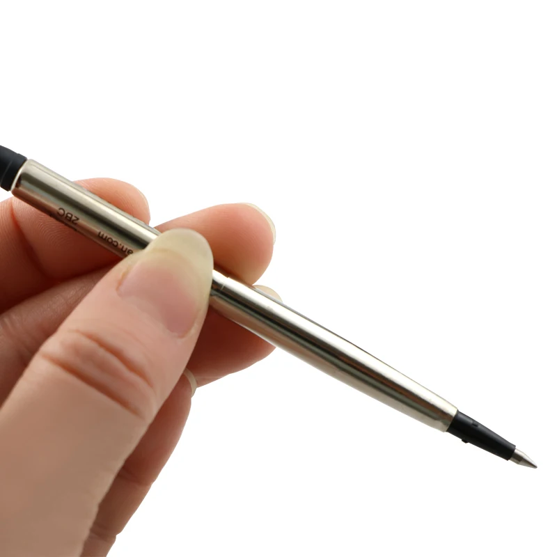 Logo Printing Custom Branded Replaceable Pen Ink Metal Bulk Refills Cartridge Thick PK Rollerball Refill for Brand Pens