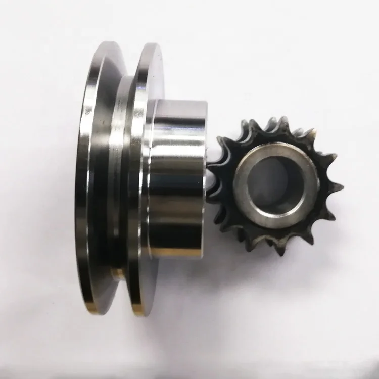 China professional manufacturer with belt steel material small chain cable pulley wheels