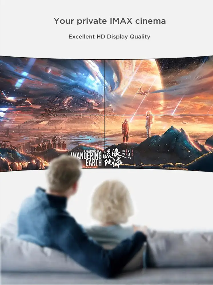 
55inch DID wall mounted video display LG narrow bezel 0.88mm 4K seamless LCD video wall 