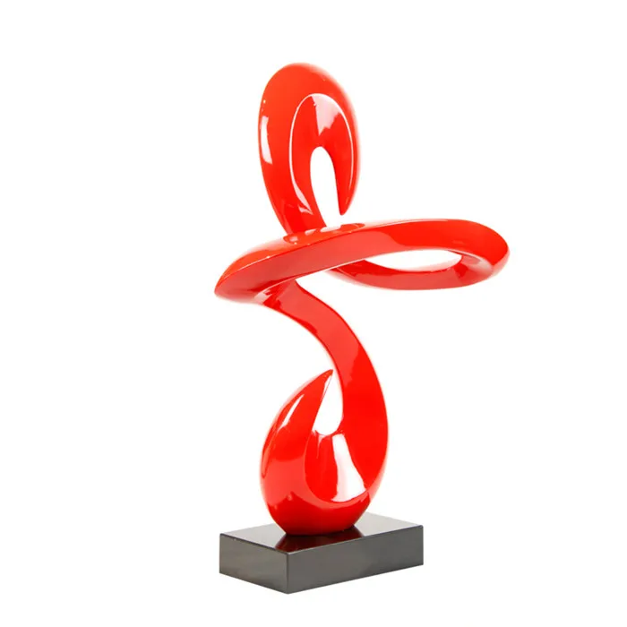 Factory Supplies Moderne Famous Red Abstract Sculpture