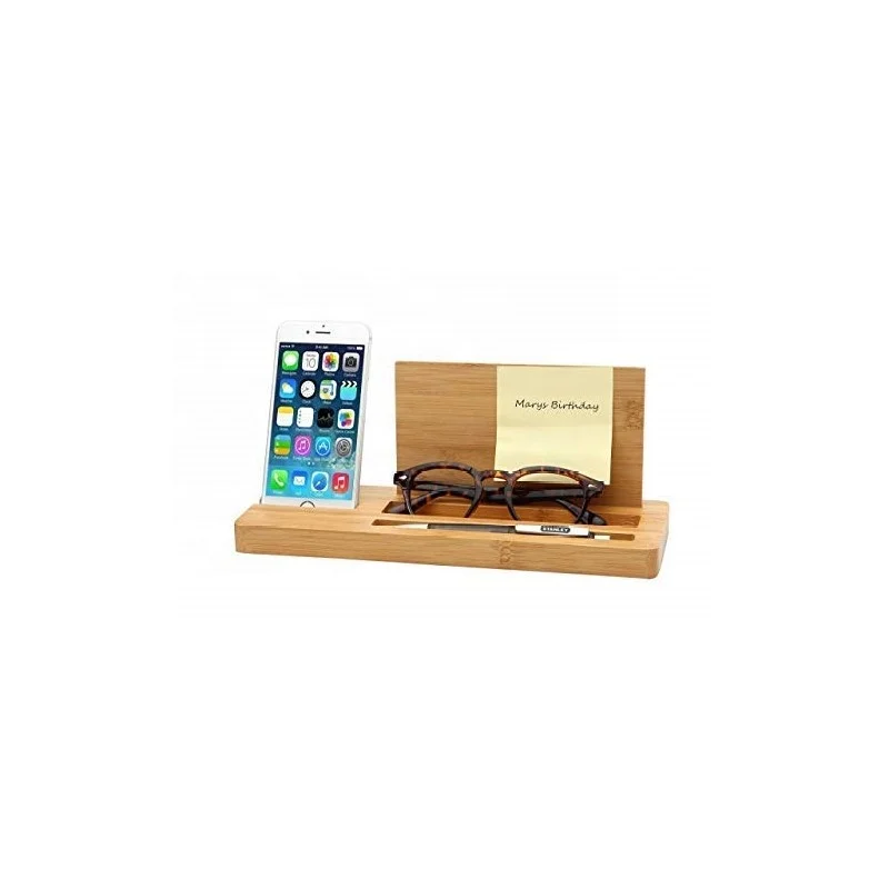 
Bamboo Office Supplies Desktop Storage Box Stationery Solid Wood Pen Holders,Mobile Phone Stand Wood Pen 