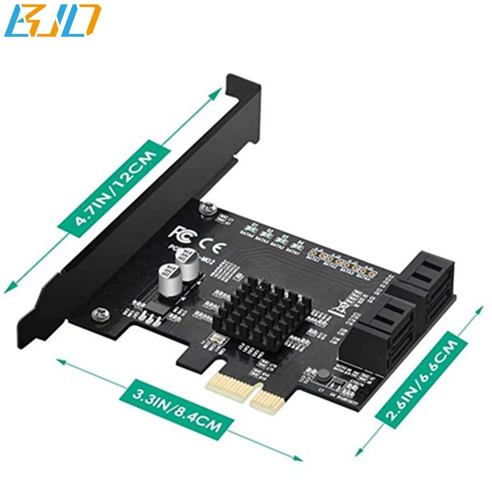 PCI-E до 4 порта SAST 3,0 III адаптер торговли обеспечение SATA3.0 карты расширения для ОПЗ добыча