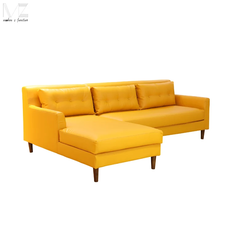 Последние Роскошные ткани углу гостиная L форма диван с современным дизайном