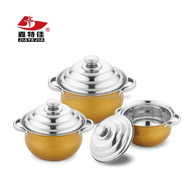 Stainless steel kitchenware cooking pot/ cookware/stockpot sets