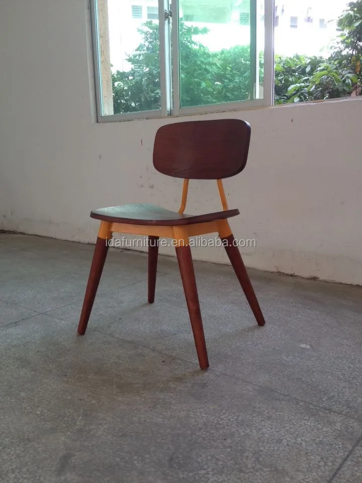 Одноцветное американский Ясень ресторан стул Шоном Dix Copine