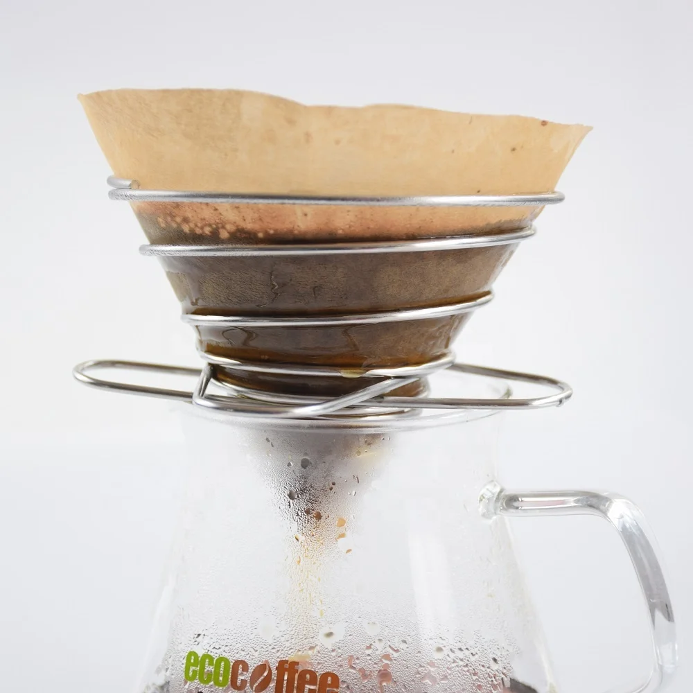 
EV02 Kitchen Accessories Foldable Stainless Steel Reusable Coffee Filter Tea Strainer Dripper for Home Kitchen 