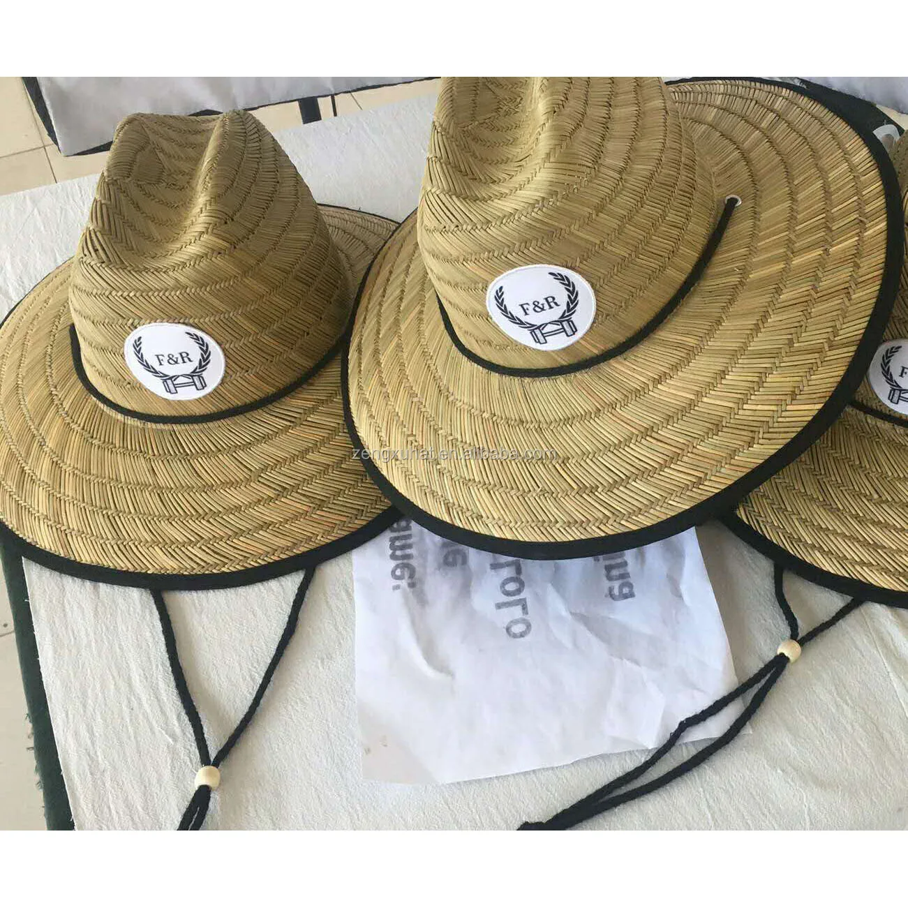 Соломенная шляпа Lifeguard для мужчин, шляпа от солнца с широкими полями, оптовая продажа, шляпа от солнца для фермеров с УФ-защитой