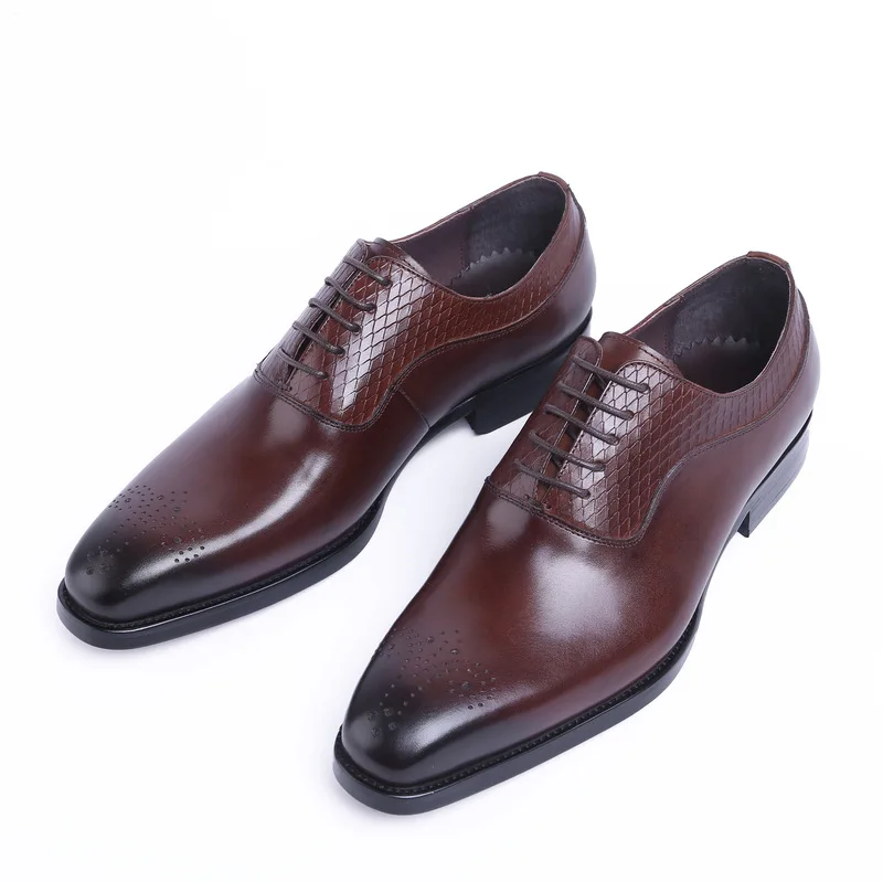 
Туфли Goodyear мужские ручной работы, британская кожа, заостренный носок 