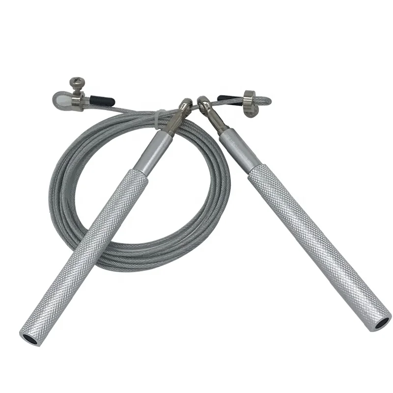 cross fit training adjustable heavy Aluminium handle weighted speed skipping jump rope