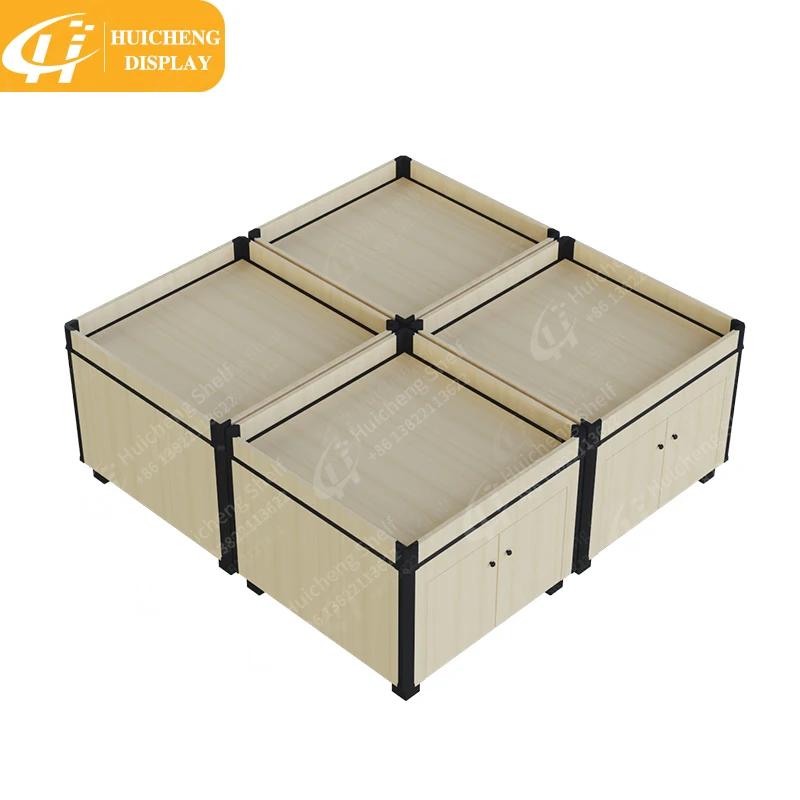 Custom fruit vegetable shelf shopping mall goods racks supermarket promotional product display