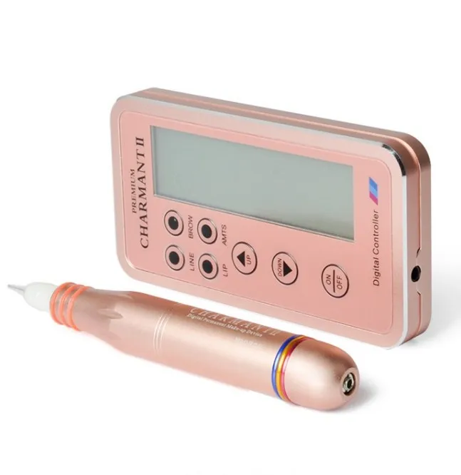 2020 NEW Permanent Digital Charmant Tattoo Makeup Tattoo Machine Pen for Golden Color permanent make up machine