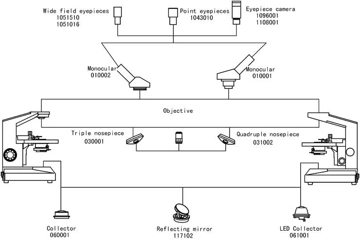 EOC Light Optical Compound Monocular Biological Microscope price