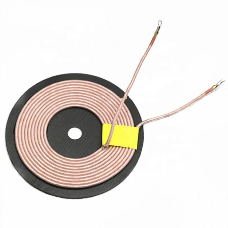A11 Round Litz Wire Coil Wireless Charging Coil with Ferrite for Mobile Charger