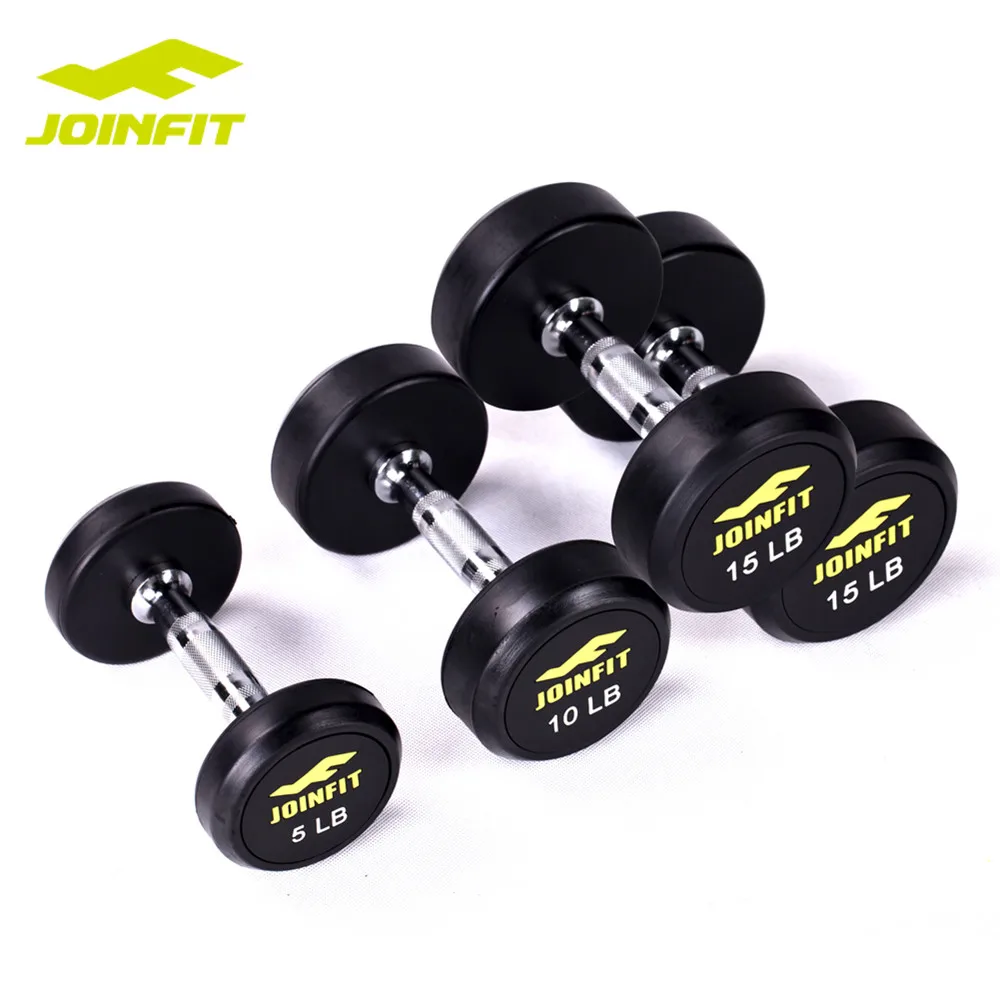 JOINFIT Adjustable Professional round Rubber Coated Dumbbell