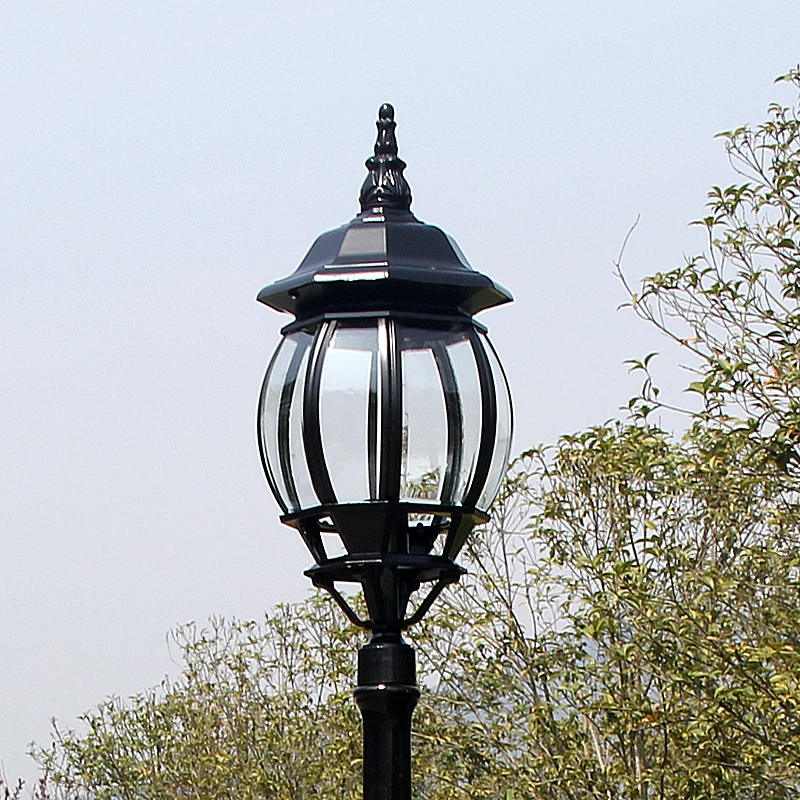 High quality vintage lantern post lamp garden pole light for pathway