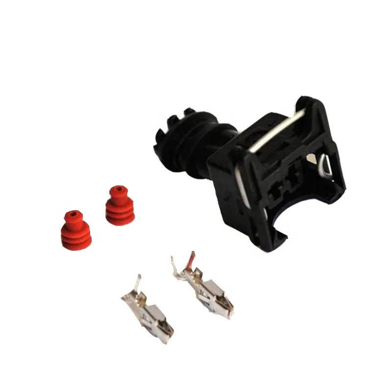 282189-1 927770-3 828905-1  2 Way Junior Power Timer auto connector With Terminals Boot and Cable Seals