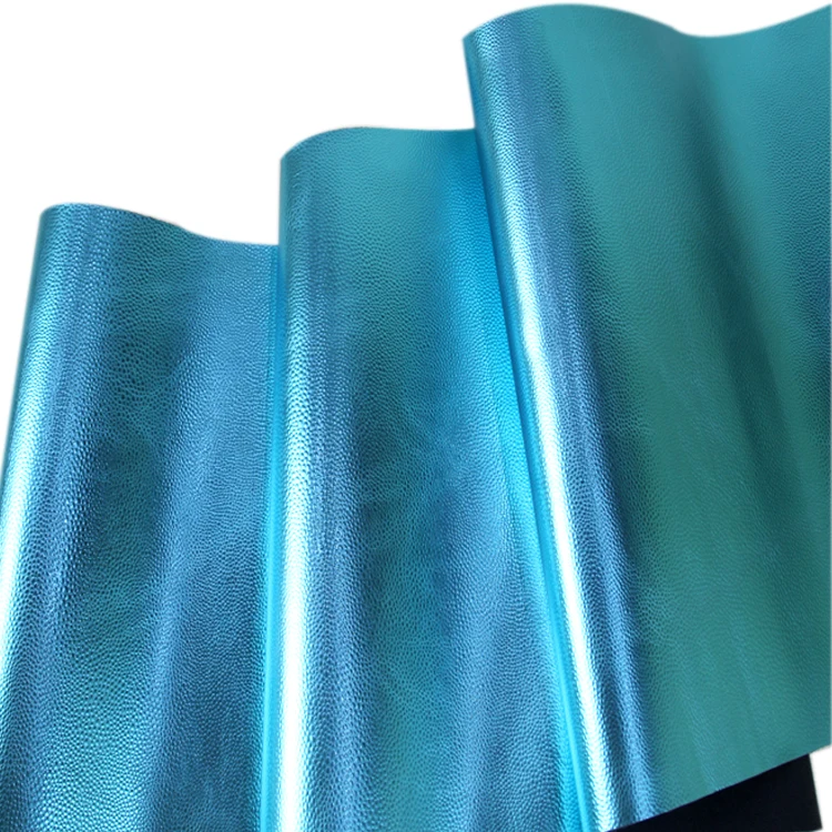 china leather factory  metallic embossing foil artificial leather for fashion handbag wallet