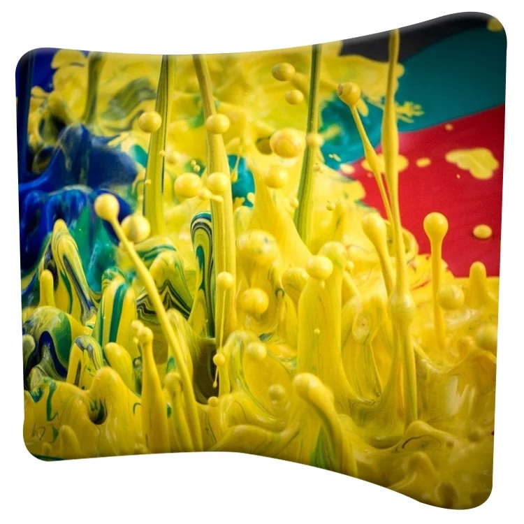 
10ft tension fabric photography custom logo Quick Show Display backdrop wall stand for trade show 