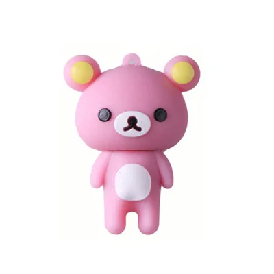 Popular OEM Design USB Flash Drive  Cartoon Bear Shaped Pendrive Memory Stick With Your Own Logo