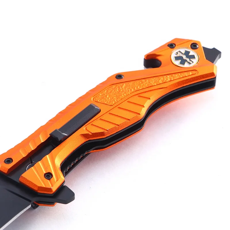 Survival cutting folding hunting stainless steel utility pocket knife