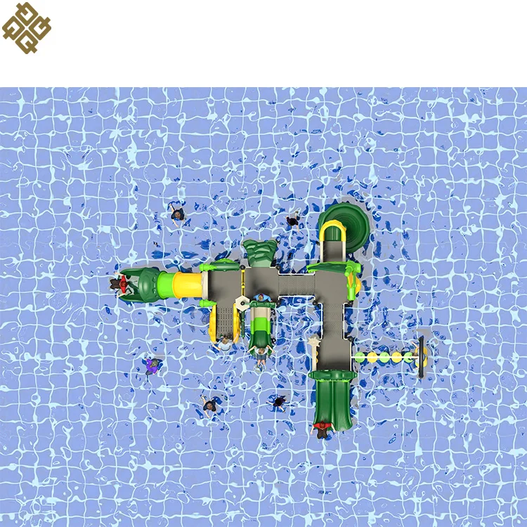 Qunzhen Pirate Ship Water Park Slide Kids Outdoor Playground Equipment