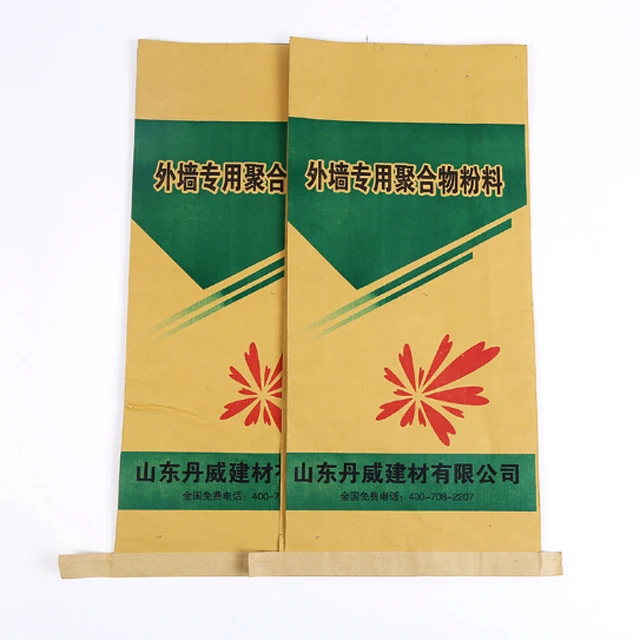 
Custom high quality pp pe kraft paper valve cement packaging bag 20kg 