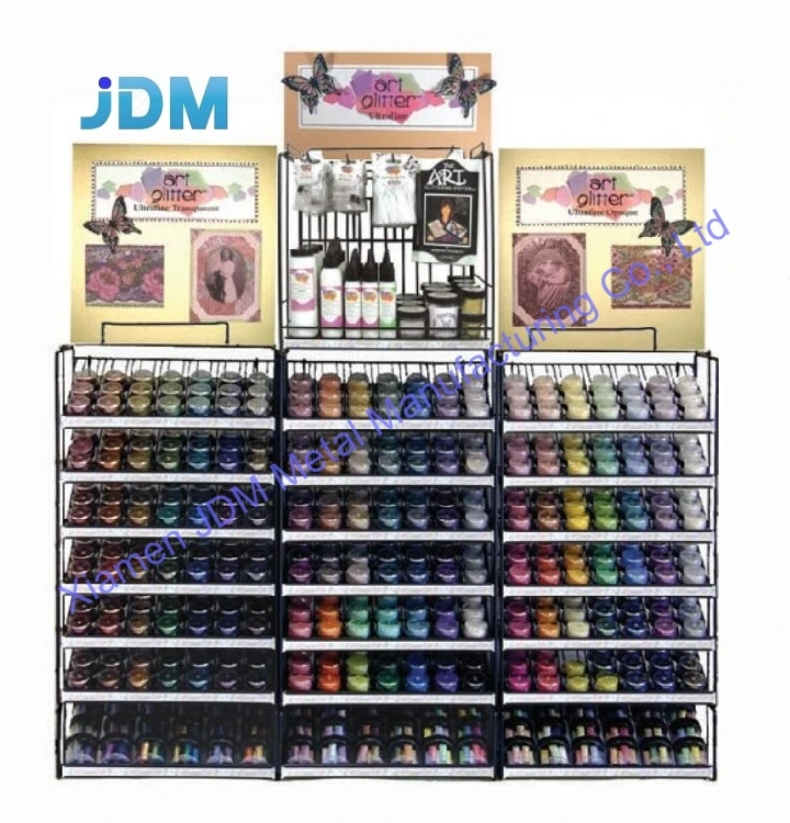 Custom paper perfume display rack carton cosmetic oil display standing shelf for perfume