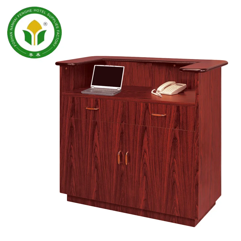 Гостиничный шкаф для чая из цельного дерева цвета вишневого красного цвета с античным дизайном