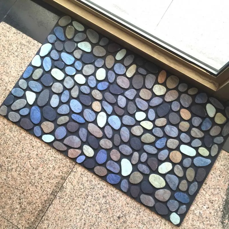 Printed Outdoor Crumb Rubber Nylon Flocked Rubber Door Mats