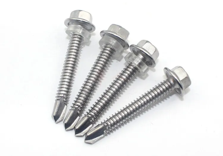 High quality OEM galvanized ss #8 304 316 stainless steel flange head self-drilling self drilling tail screw with undercut