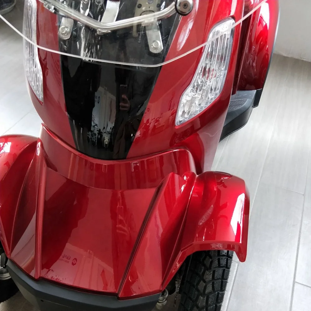 
2019 Top Seller 1000W 4 wheel electric scooter with roof and portable battery for old people 