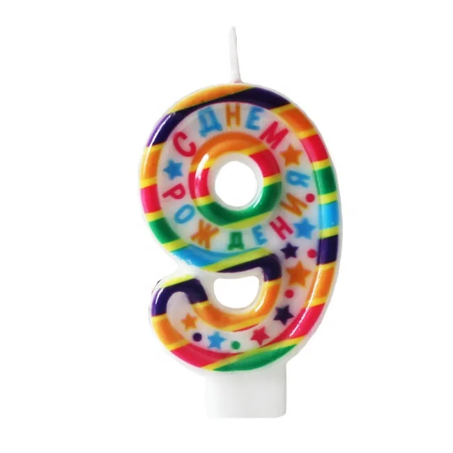 2019 new hot sale party birthday number candles wholesale for cake decoration