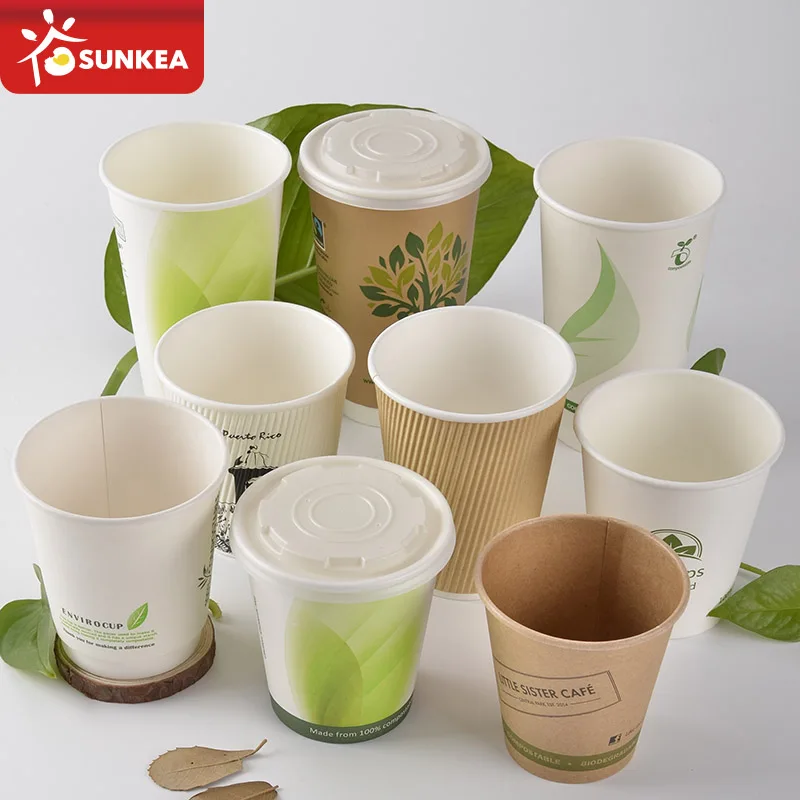 
Disposable paper take away food box and cup 