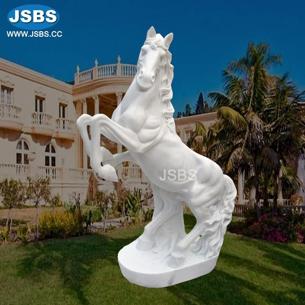 Outdoor Chinese Large Antique Marble Horse Sculpture