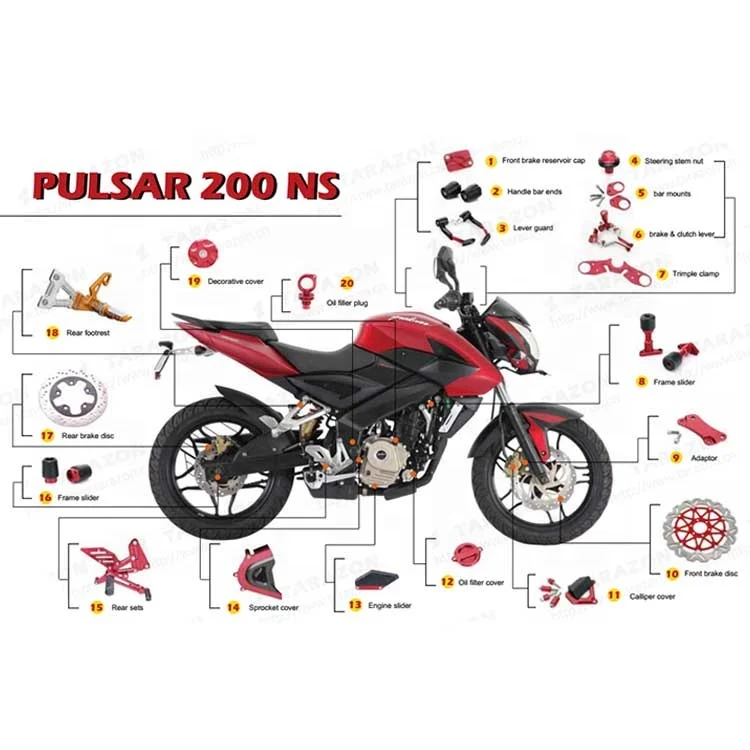 Пользовательские Запасные части мотоцикла для Bajaj Pulsar 180 220 200 250