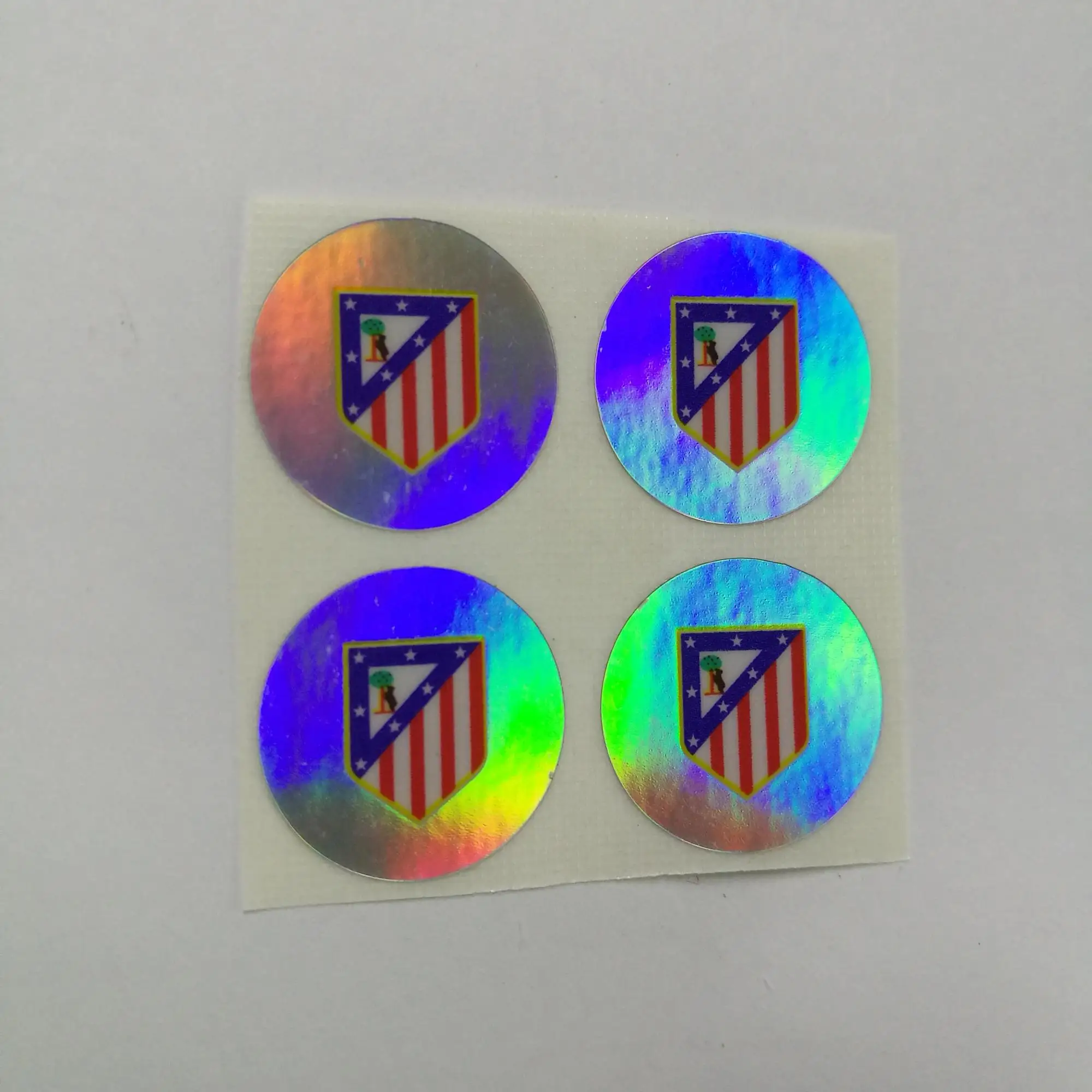Eco-friendly customized logo rainbow color security genuine hologram label/sticker