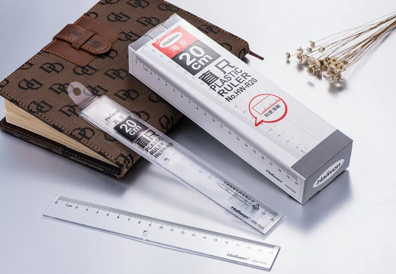 pvc packing plastic transparent 20cm ruler