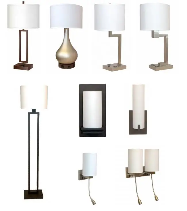 modern chrome hotel table floor guest room lamp set basement light for a dorm room setup